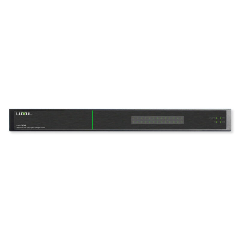 LUXUL AMS2624PE 26 Port/24 PoE+ Gigabit Managed Switch